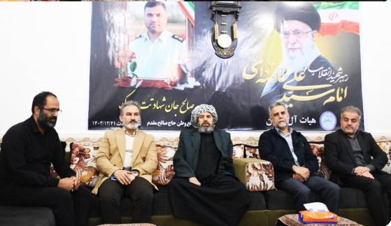 تجدید میثاق امدادگران استان خوزستان با آرمان‌های شهدا در دیدار با خانواده شهید